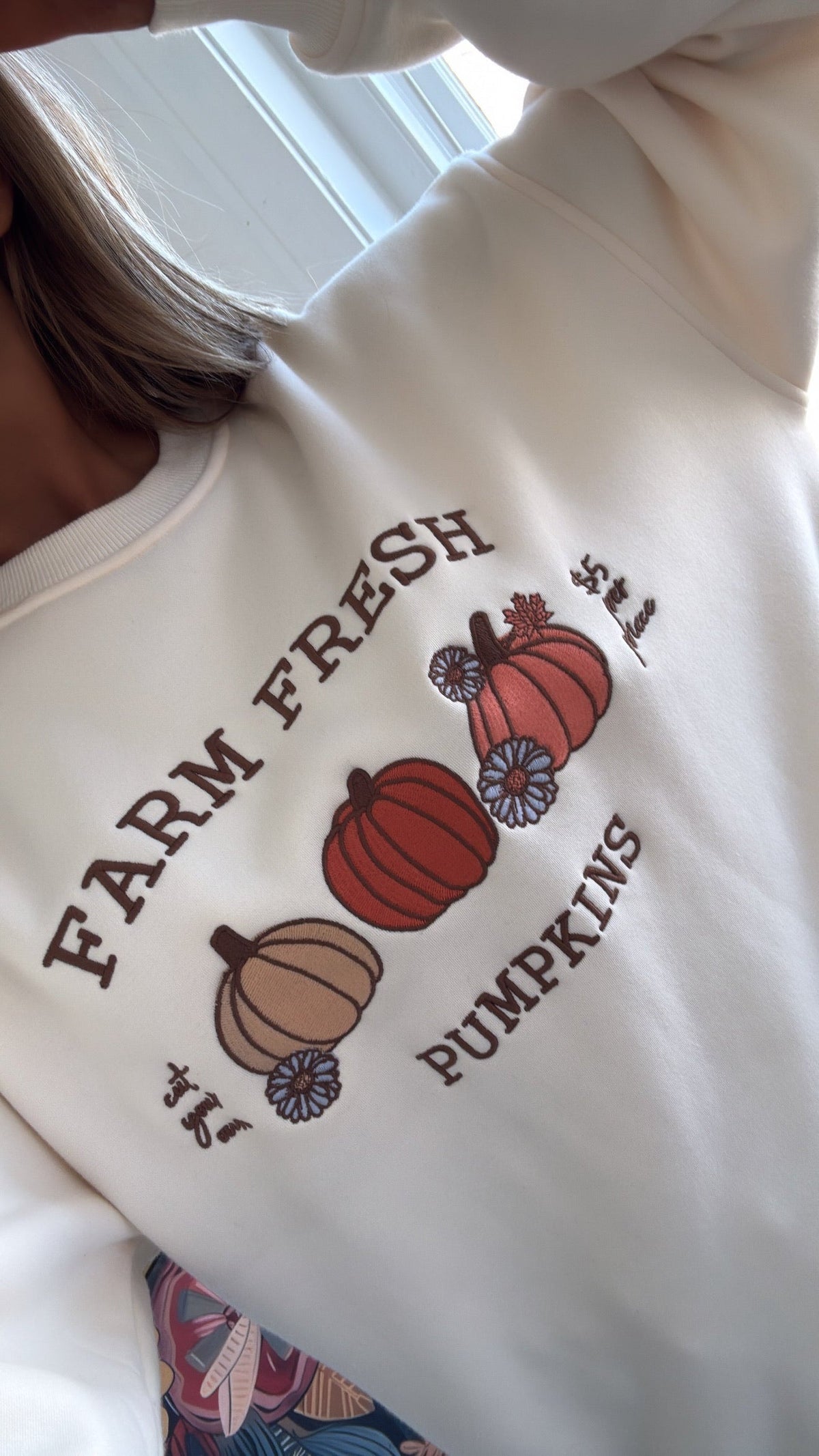 Farm Fresh Pumpkins Crewneck Sweatshirt