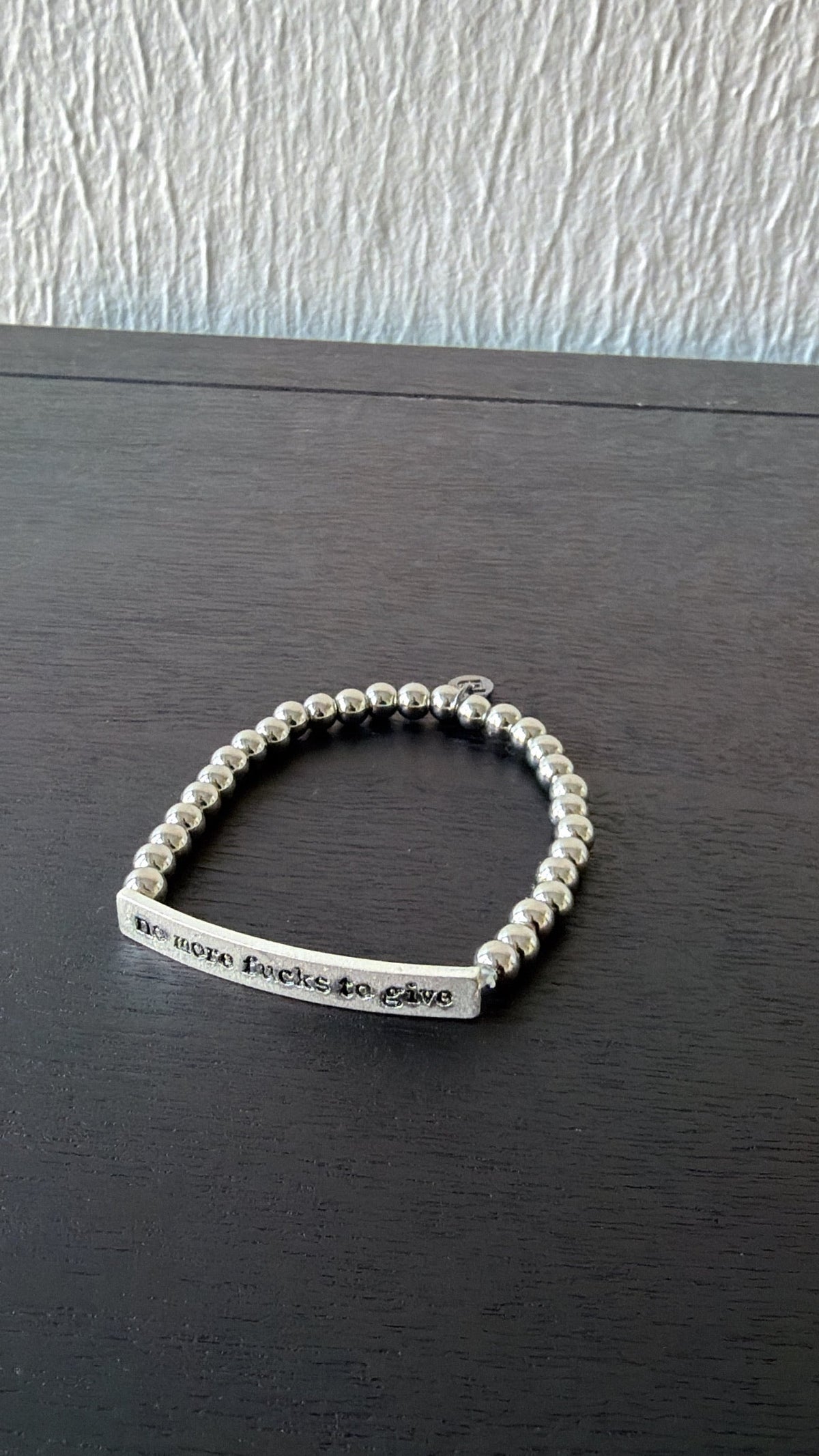 No More Bracelet, Silver Bead