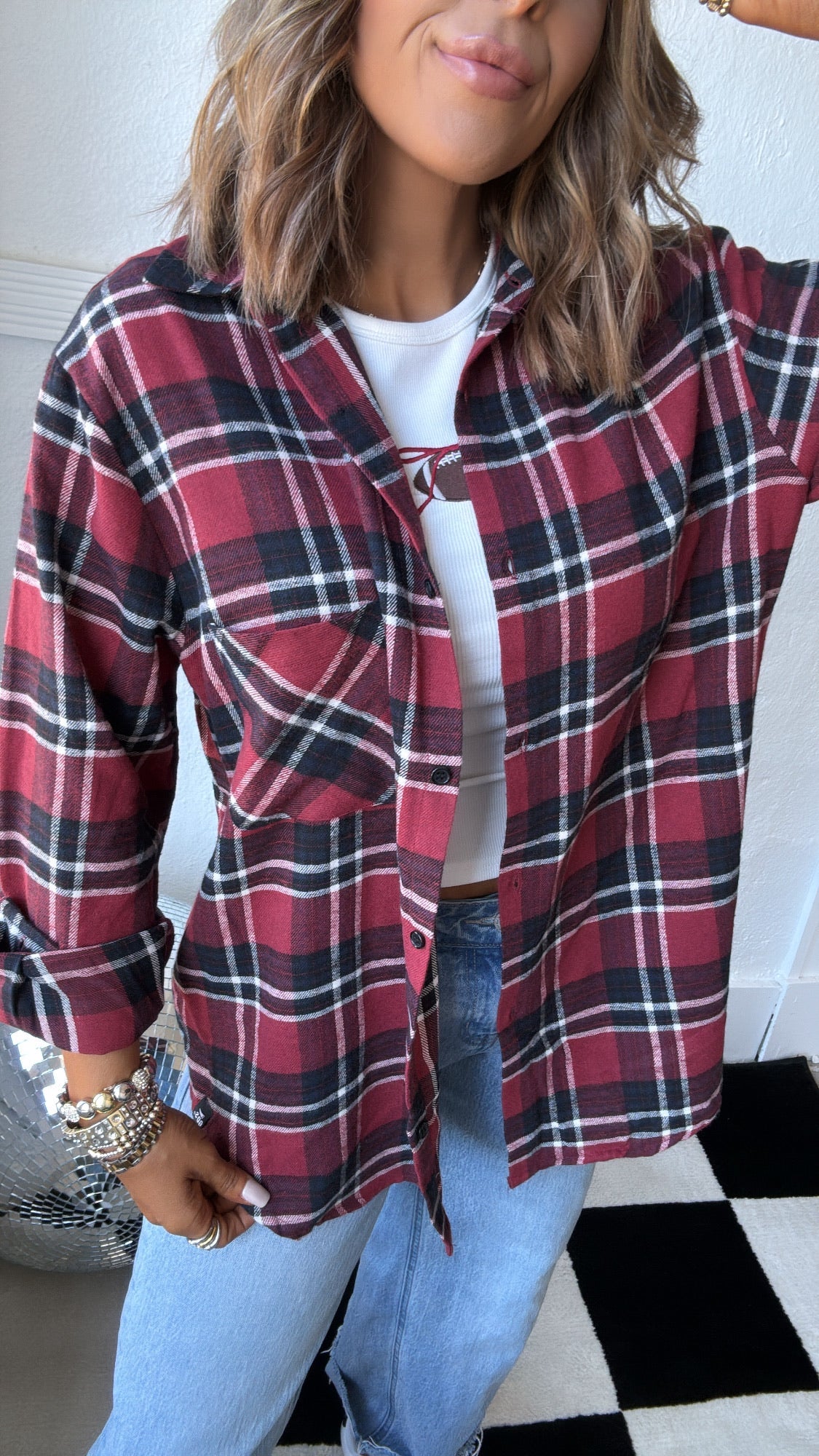 Dream Team Flannel, Red