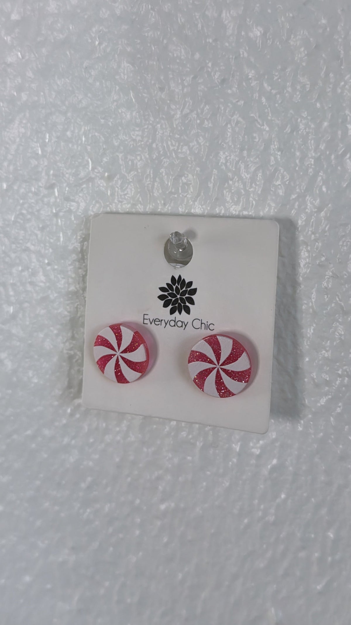 Candy Cane Stud Earring