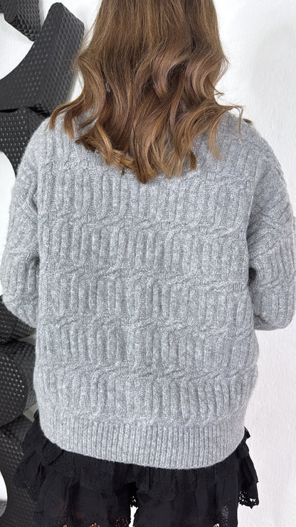 Applewood Knit Cardigan, Grey