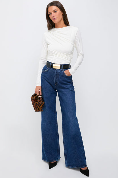 Black and Gold Mason Belt