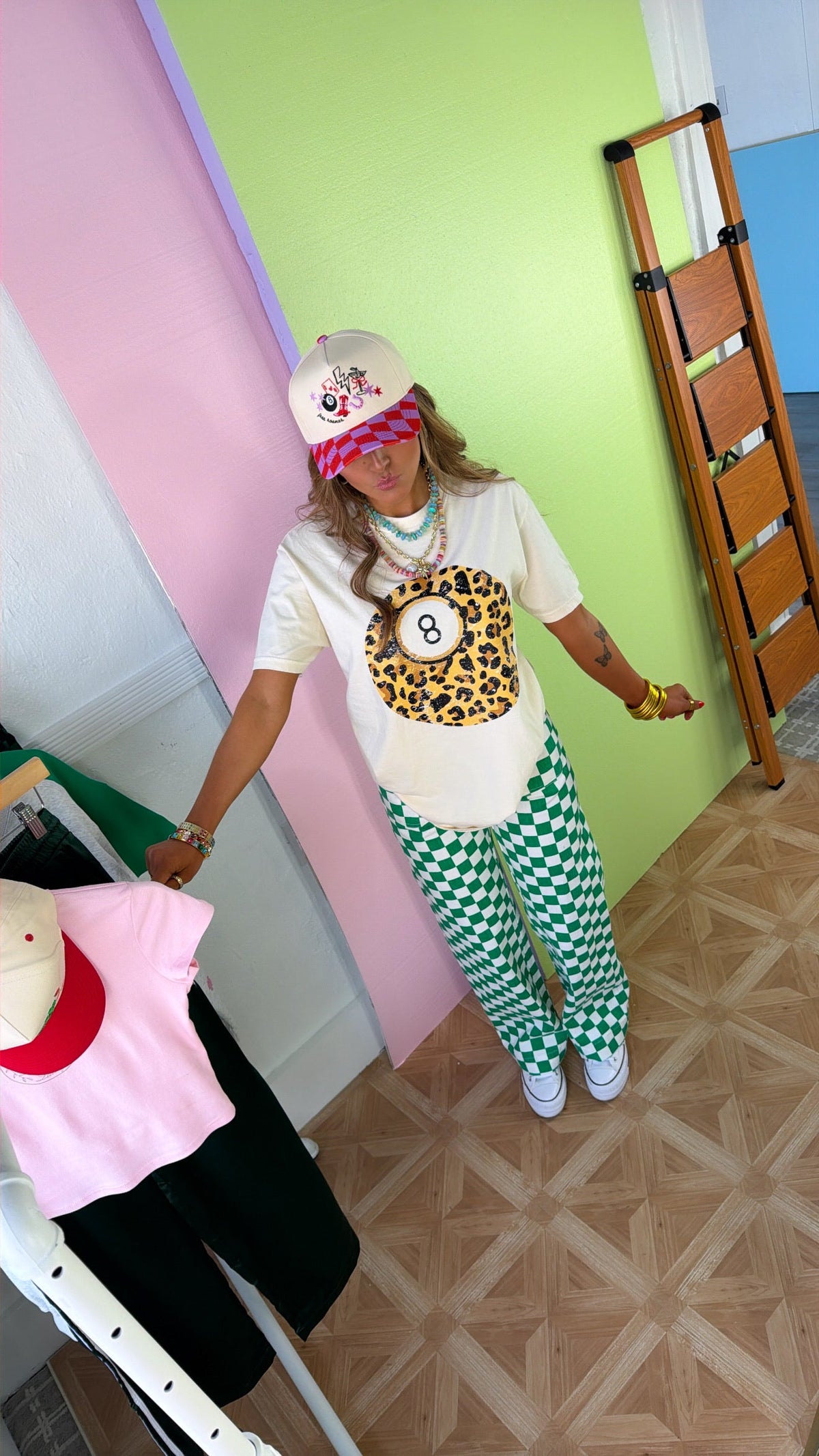 Lucky 8 Ball Graphic Tee, Ivory