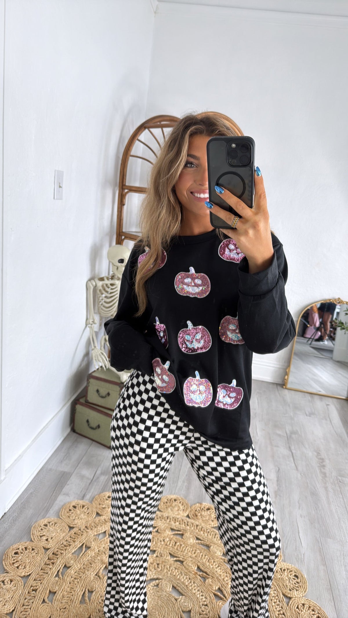 Jack O' Sparkle Top, Black