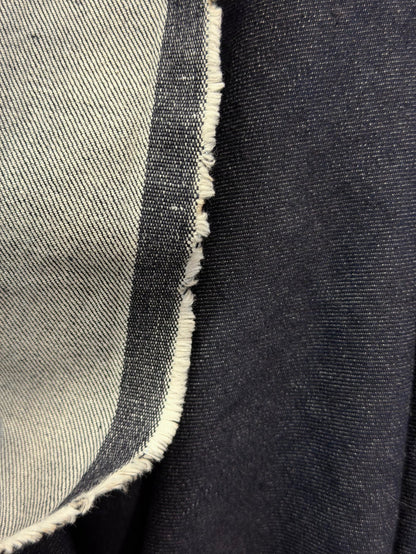 Cotton Stretch Denim - Dark Wash Blue