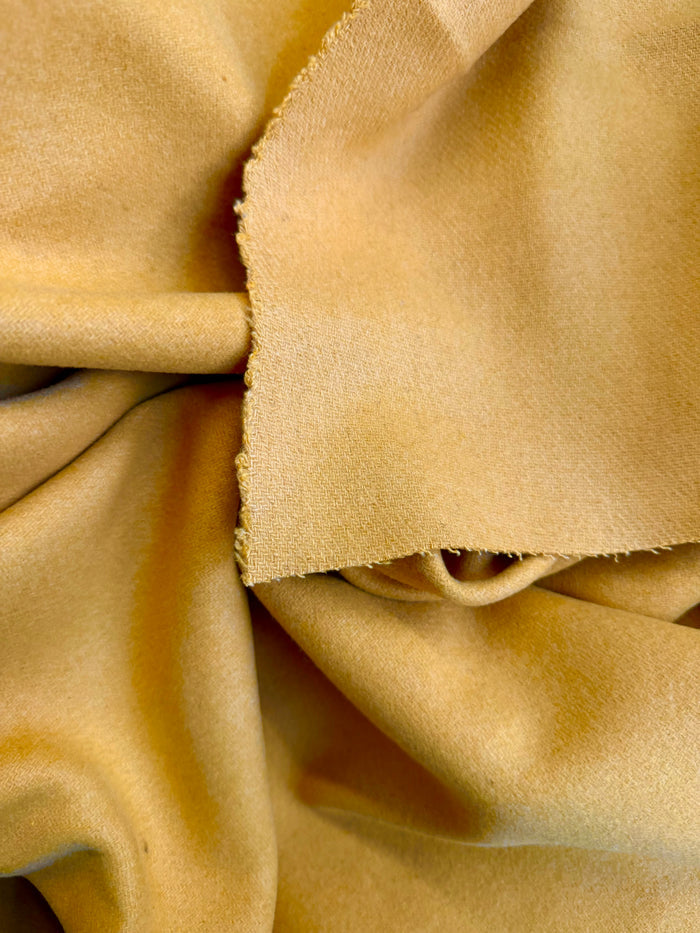 Heritage Label - Italian Melton Textured Wool - Mustard Yellow