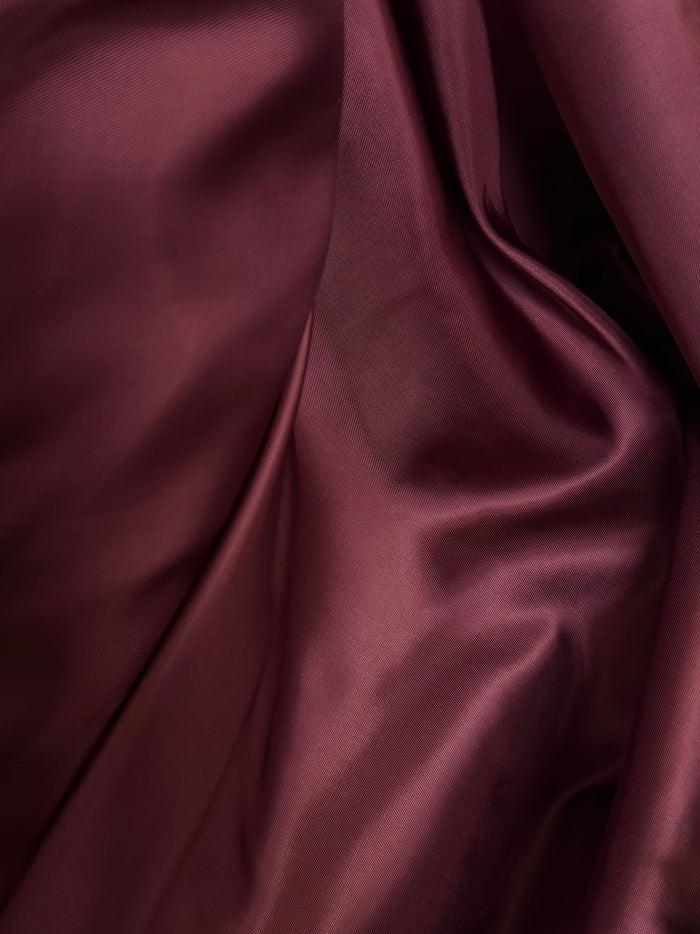 Bemberg Fine Twill Rayon Lining - Burgundy Red - 63"