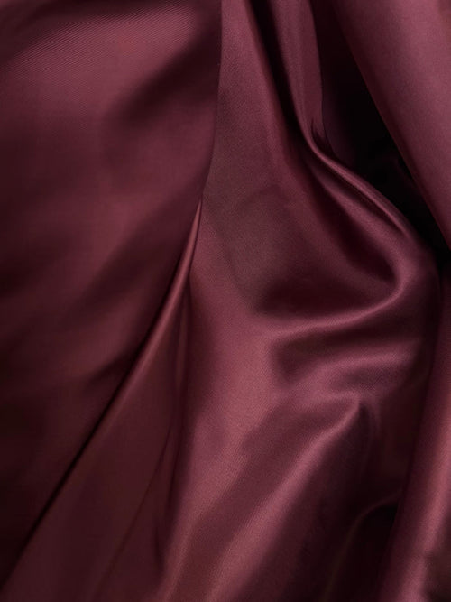 Bemberg Fine Twill Rayon Lining - Burgundy Red - 63"