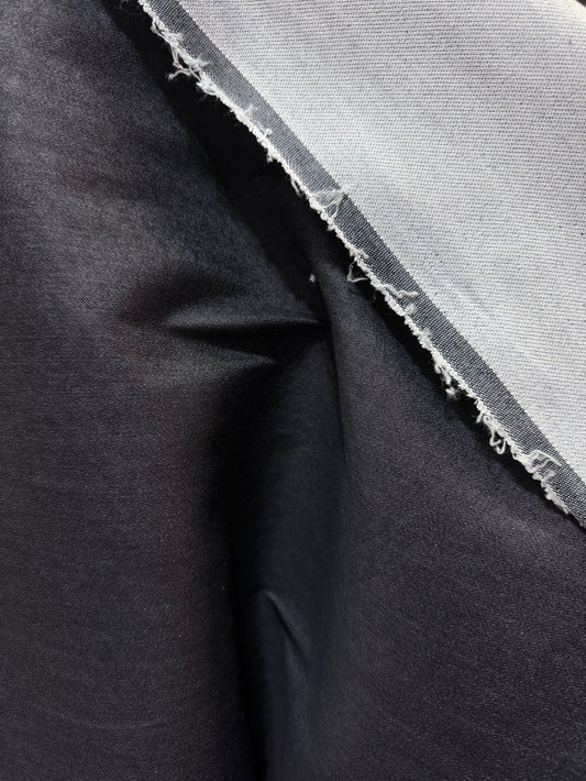 Cotton Denim - Indigo Charcoal