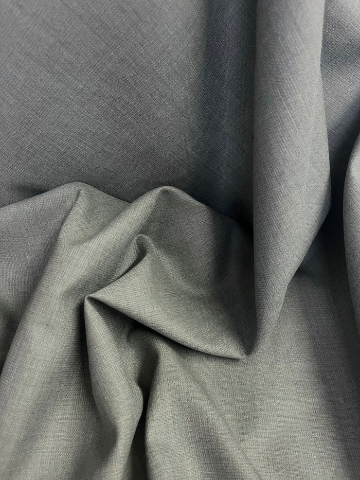 Textured Wool Suiting - Cool Grey