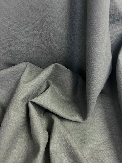 Textured Wool Suiting - Cool Grey
