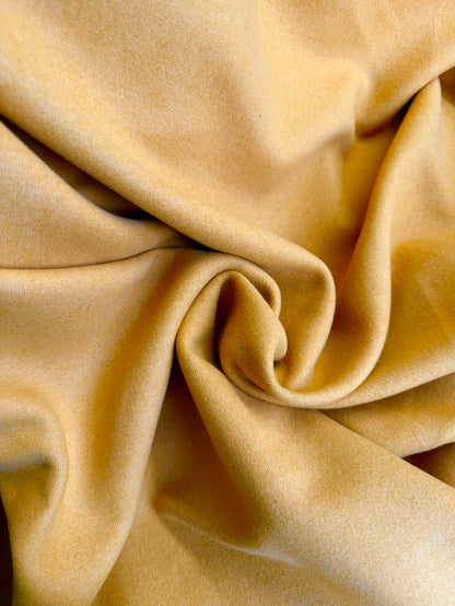 Heritage Label - Italian Melton Textured Wool - Mustard Yellow