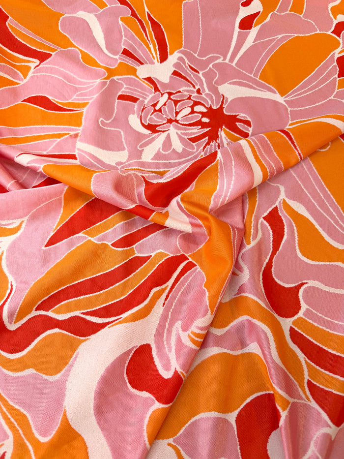 Poly Rayon Jersey - Jumbo Tropical Floral