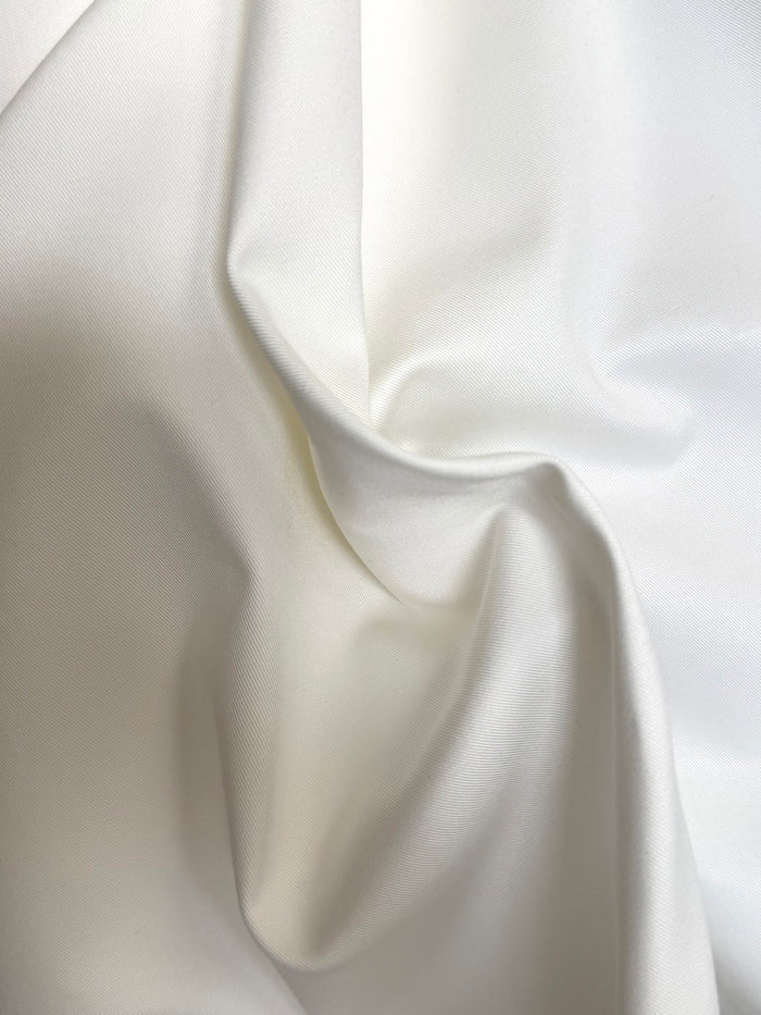 Stretch Selvedge Cotton Denim - White