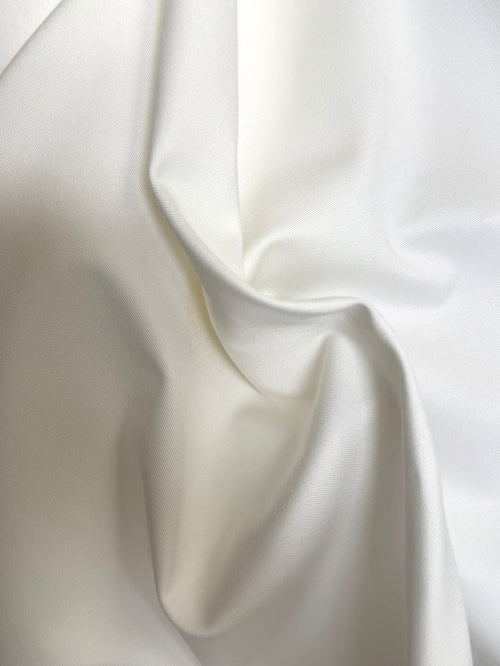 Stretch Selvedge Cotton Denim - White