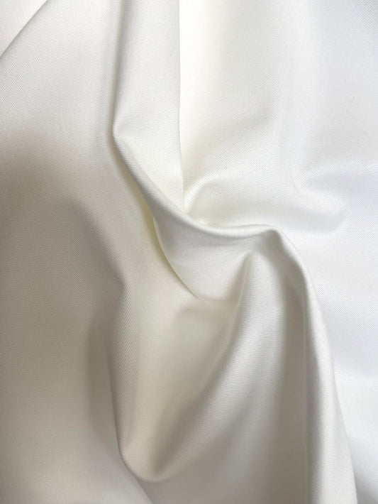 Stretch Selvedge Cotton Denim - White
