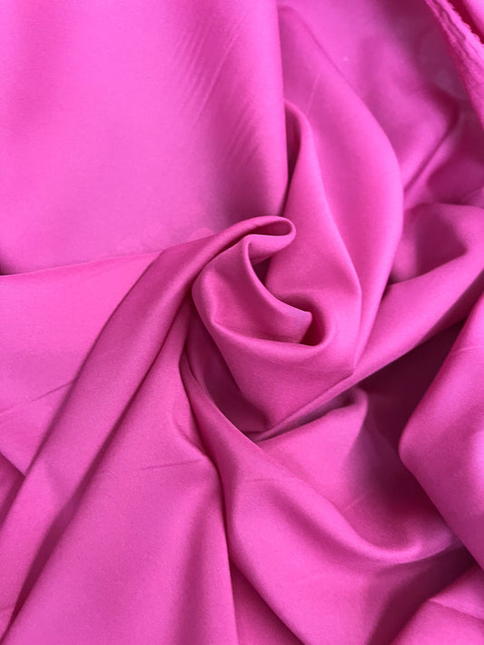 Designer Lightweight Stretch Lining - Phlox Pink