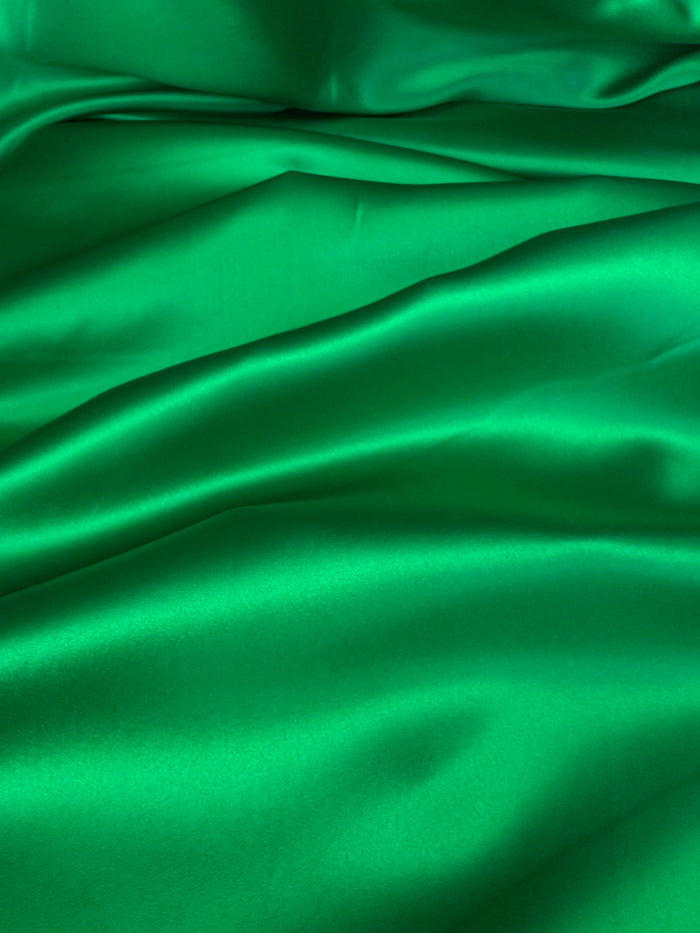 Silk Charmeuse - Emerald Green - 19mm Designer