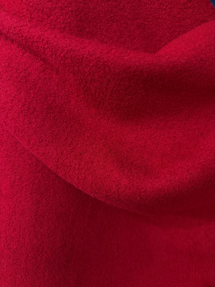 American Heritage - Heavy Weight Wool Blend Jersey Boucle - True Red