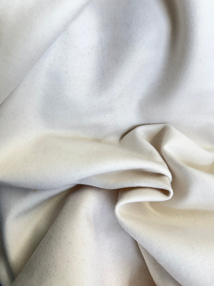 Heritage Label Italian Melton Wool - White