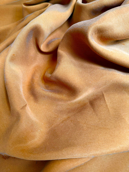 Fine Twill Viscose - Rust Brown