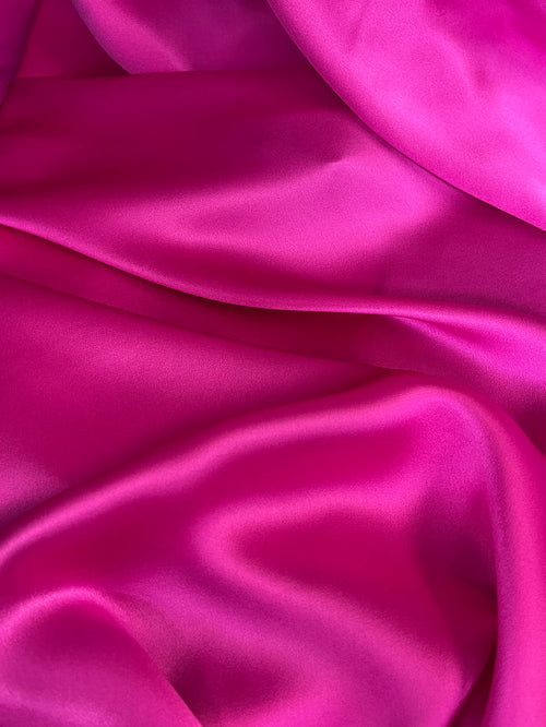Silk Charmeuse Wide - Hot Pink - 19mm Designer