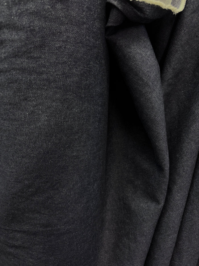 Cotton Stretch Denim - Dark Wash Blue