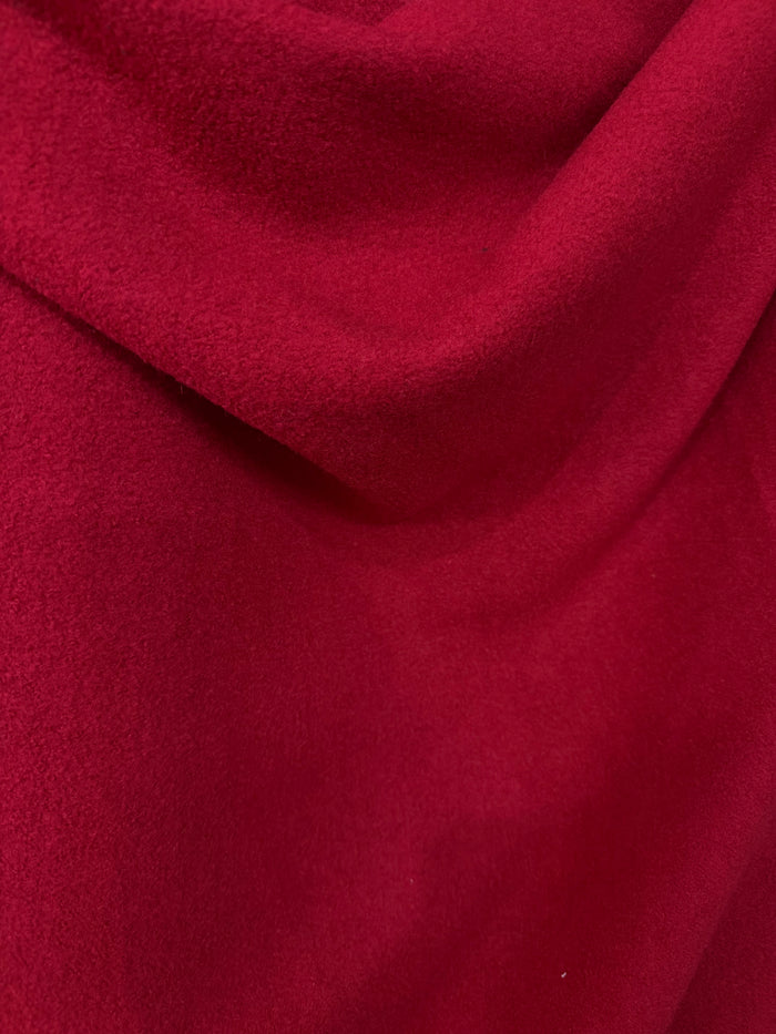 American Heritage - Heavy Weight Wool Blend Jersey Boucle - True Red