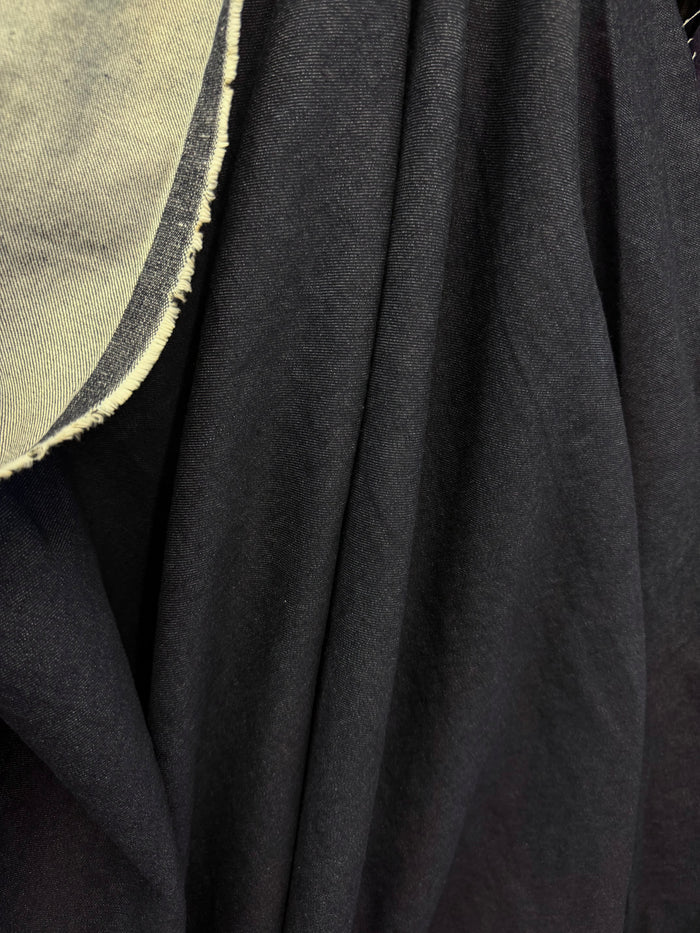 Cotton Stretch Denim - Dark Wash Blue