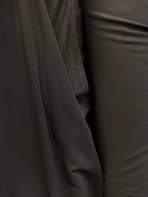 Power Mesh Spandex - Jet Black
