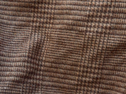 Heritage Label - Italian Plaid Melton Wool - Brown & Tan