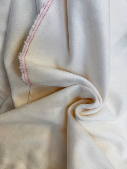 Heritage Label Italian Melton Wool - Ivory