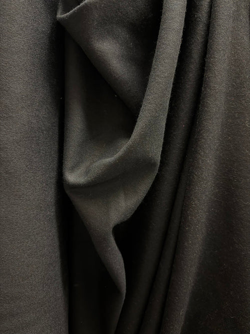 Melton Wool - Jet Black