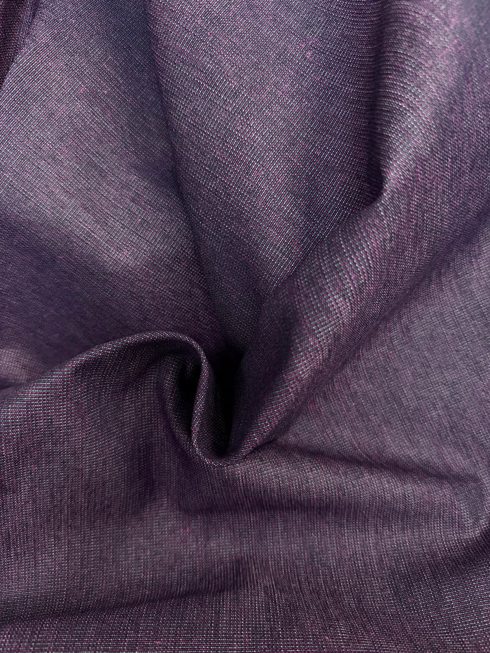 Japanese Iridescent Two-Tone Cotton Denim - Red & Blue