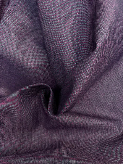 Japanese Iridescent Two-Tone Cotton Denim - Red & Blue