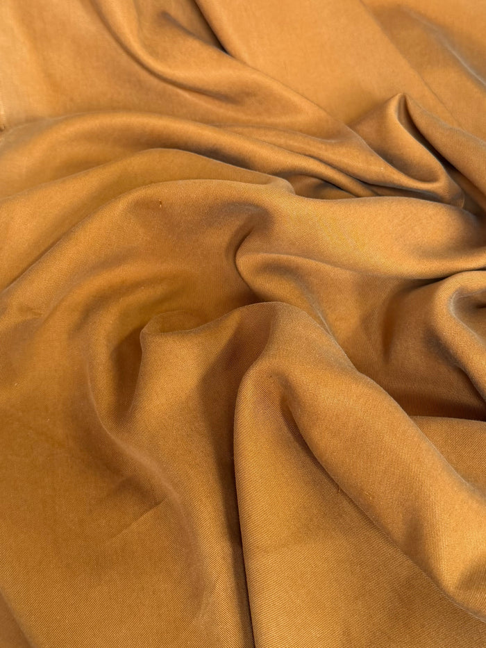 Fine Twill Viscose - Rust Brown