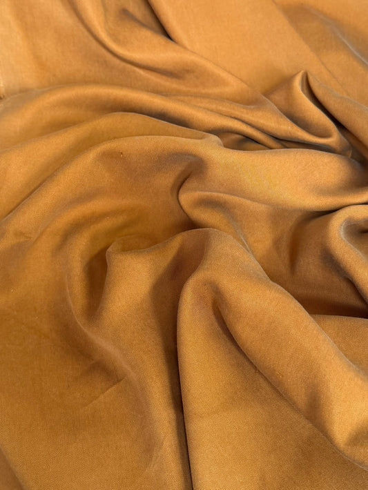 Fine Twill Viscose - Rust Brown