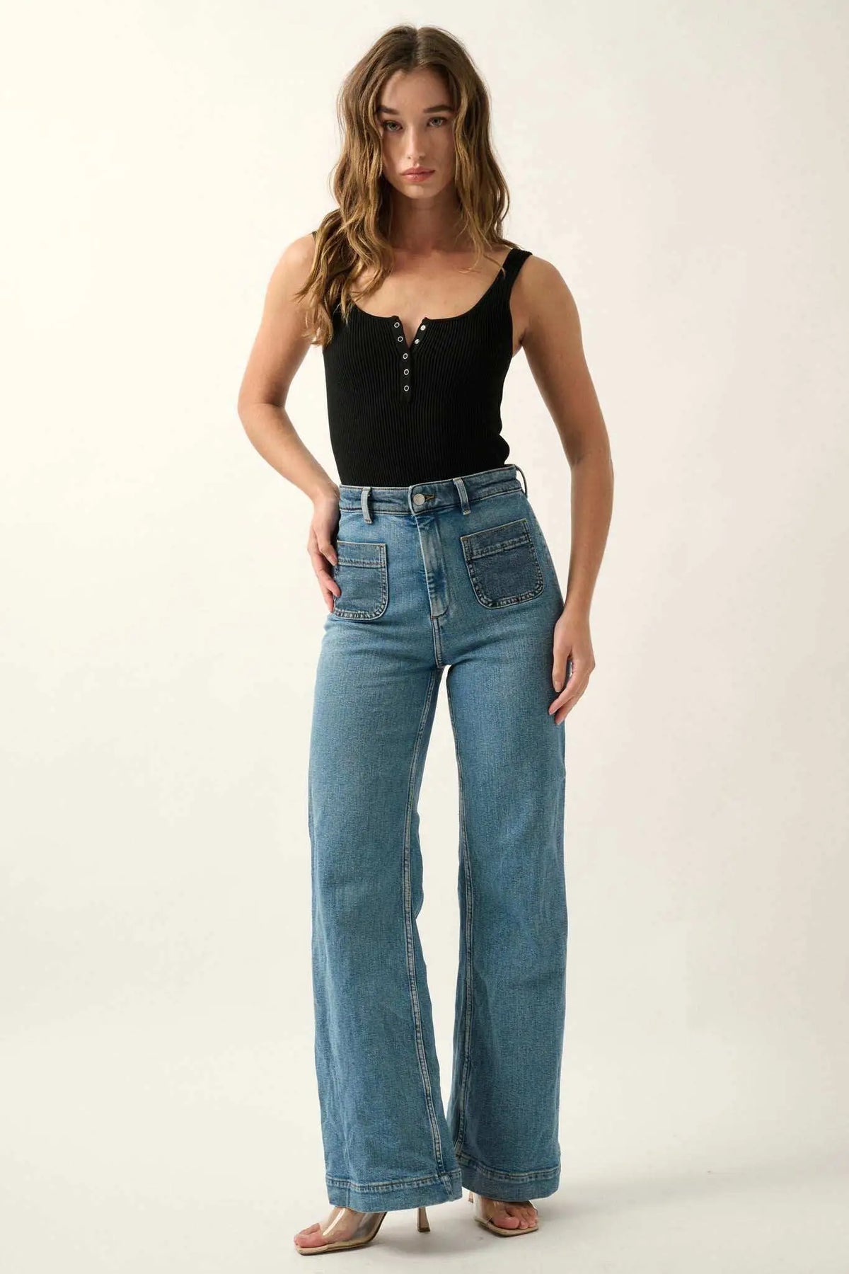 Shaper Fit Scoopneck Rib-Knit Tank Bodysuit