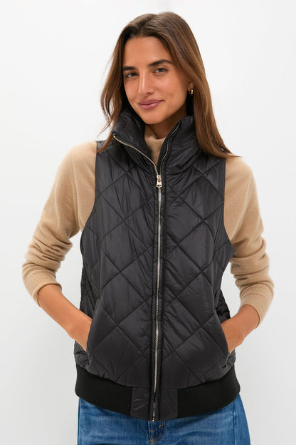 Black Jackson Quilted Vest