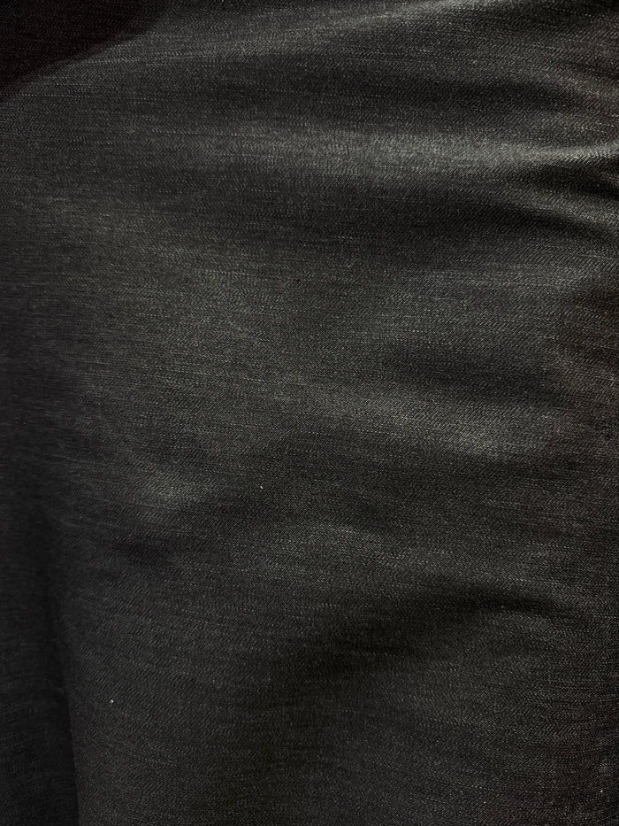 Stretch Cotton Denim - Charcoal