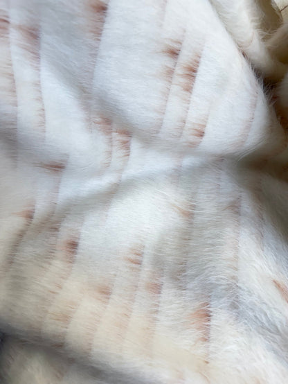 Italian Designer Alpaca Wool - Ivory & Tan