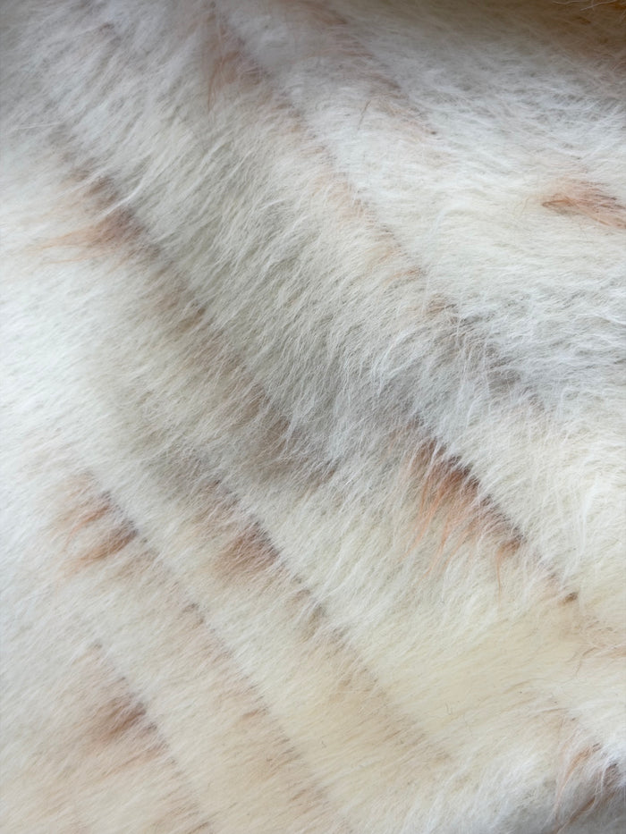 Italian Designer Alpaca Wool - Ivory & Tan