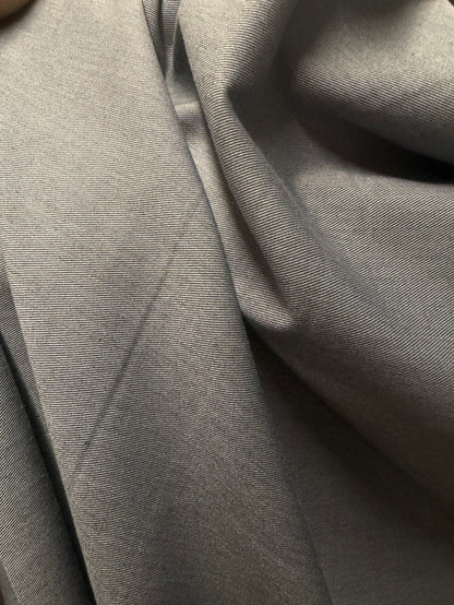 Stretch Poly Rayon Suiting - Medium Grey