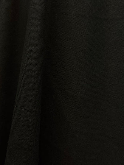 Textured Cotton & Linen Blend - Jet Black