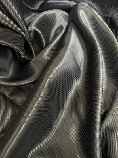 Twill Poly Lining - Jet Black