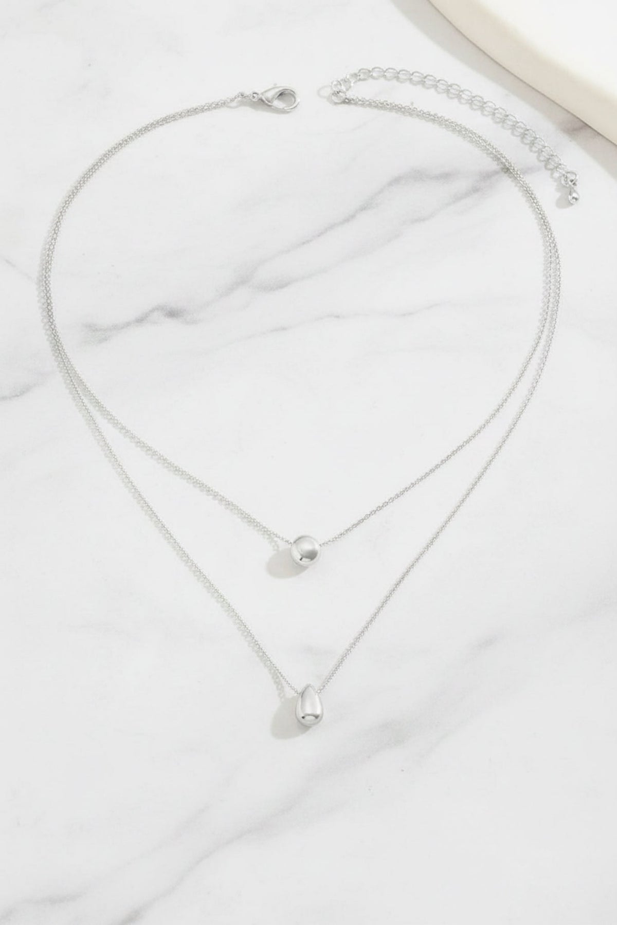 Larna Layered Necklace - Silver