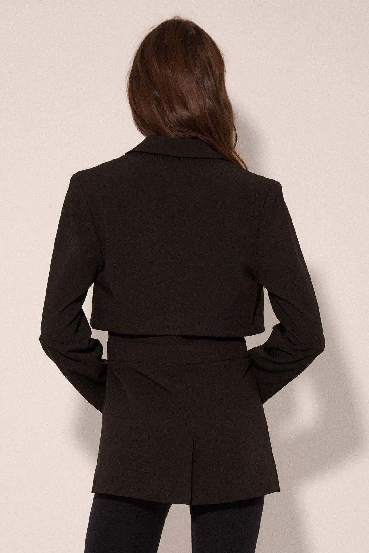 Push the Envelope Layered Belted Blazer