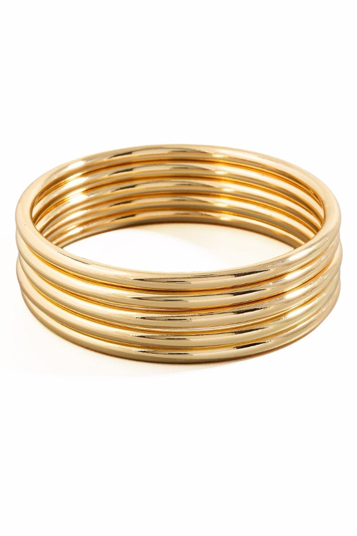 Miramonte Five-Piece Gold Bangle Set