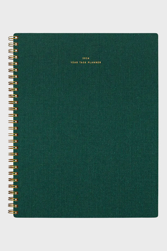 2024 Hunter Green Yearly Task Planner