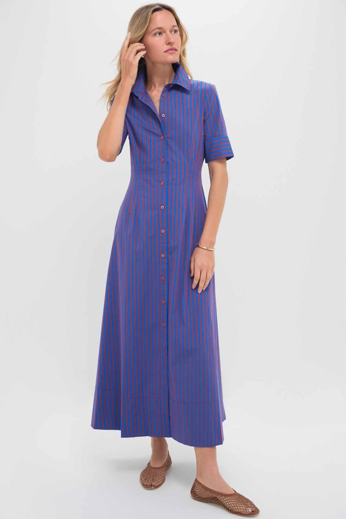 Atlas Stripe Joan Dress